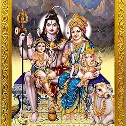 Frame Cart Lord Shiv Parivar Photo Frame for Home and Office Decor | Divine Hindu Deity Wall Art for Living Room, Bedroom and Office Wall (Design 1, 5x7 Inches)-24