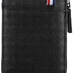 Multi Credit Card and Money Holder Wallet for Men and Women, 9 Slot Case with Zipper(Color_Black-38