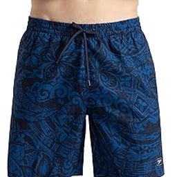 Speedo Men's 4 Way Flex Essential Printed Watershorts with Side Pockets | Water Repellent | Internal Drawcord | Wide Waistband Swimming Trunks-image-72