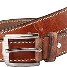 Genuine Leather Designer Leather Belts - Imported Stainless Steel Buckles - Special Price ONLY On Amazon-image-19