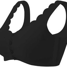 Nursing Bra, Padded Cotton, Front-Close Design, Maternity Bra Padded Soft Breathable Front-Close Simple Elastic Pregnancy Bralette for Women Sleeping Easy Adjustable-Multicolour (XXL Size)-image-94