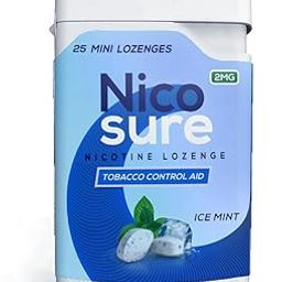 Nicosure Nicotine Lozenges Container Pack-2mg-Pack of 4-100 Lozenges|Tobacco Control Aid|Icemint Flavour|Aids in Quitting Tobacco|Sugar-free|Mini Size Max Flavour-image-51