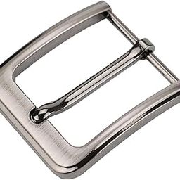 1.5" (38-40 mm) Belt Buckle Single Prong Square Replacement Buckle for Men Women Belt (Grey07)-42