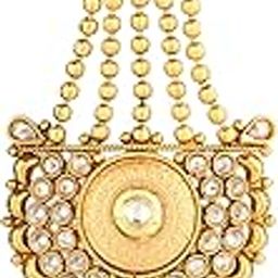 Gold Plated Traditional Kundan Jhoomar Passa for Girls and Women-image-61