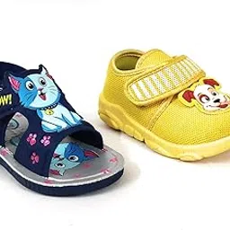 coolz Kids Chu-Chu Sound Musical First Walking Shoes and Sandals Baby Boys and Baby Girls for 9-21 Months (Combo-Pack of 2 Pairs)-picture-5