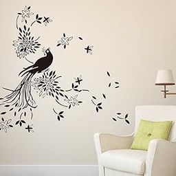 Bird Black Large Wallsticker for Home Decorations (80 cm x 75 cm)-image-20