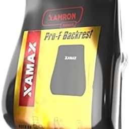 XAMAX Pro F Back Rest Foam Lumbar Support Pillow Back Cushion, Orthopedic for Car, Office, Computer Chair (Black)-image-1