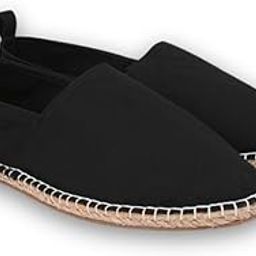 styli Mens Men's Black Canvas Espadrille with Contrast Jute Sole Mule-picture-15