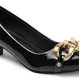 Women Stylish Slipon Pump Shoes with Kitten Heels, Pointed Toe-picture-16