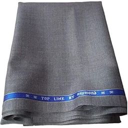 Men's Unstitched Self Checkered Suit Length Piece, Grey, 3 Metres-picture-18