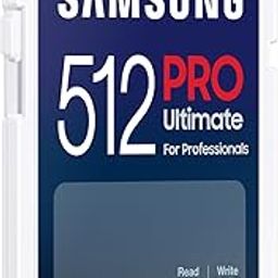 SAMSUNG PRO Ultimate Full Size 512GB SDXC Memory Card, Up to 200 MB/s, 4K UHD, UHS-I, C10, U3, V30, A2, for DSLR, Mirrorless Cameras, PCs, MB-SY512S/WW-29