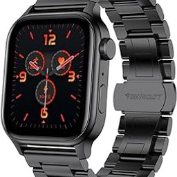 Fire-Boltt Rise Luxe Smart Watch with Stainless Steel, 47mm (1.85) Display Bluetooth Calling, Rotating Crown, AI Voice Assistant, 120 Sports Modes, Neon UI, SpO2 & Heart Rate Monitoring (Black SS)-17