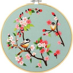 Gemsy Embroidery Materials Beginners Starter Kit | Colour Threads | Bamboo Hoops | Embroidery Beginner Supplies Tool Kit | DIY Art Kit - No.Cx9849-picture-20