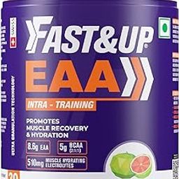 FAST&UP EAA Intra - Training/Workout drink (EAAx9) with BCAA+Electrolyte Blend+Vitamin Booster helps provide Muscle Recovery All 9 Essential Amino Acid- 30 servings (Watermelon Splash), Purple,Powder-0
