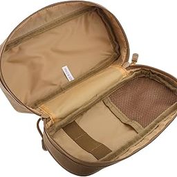POPETPOP Outdoor Emergency Pouch Portable Oxford Cloth Organizer for Tools Toiletries and Medicine for Hiking Camping and Travel Lightweight and Durable Khaki-image-39