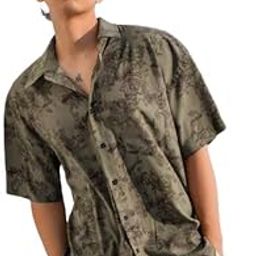 Men's Printed Shirt Half Sleeve | Casual wear | Short Sleeve Button Down Shirt | Casual Vertical Stripe Shirts | Summer Half Sleeve Regular Fit-image-16