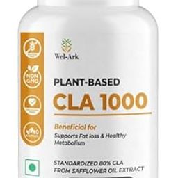 Wel-Ark Plant-Based CLA 1000 Non-GMO Fat Burner & Metabolism Support Supplement 80% Standardized CLA from Safflower Oil Supports Weight Management & Lean Muscle 60 Capsules-image-90