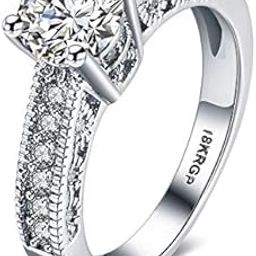 Valentines Special Silver Plated Elegant CZ American Diamond Adjustable Ring For Women(FL162-1)-image-60