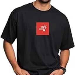 urgear Men Oversized Printed Round Neck Cotton Blend T-Shirt-picture-29