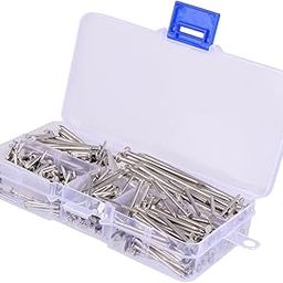 FELTECHELECTR 460pcs Stainless Steel Flat Head Nails Set for Woodworking Crafts and Home Diy Projects Durable and Bend Resistant Round Nails-image-79