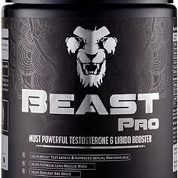 Beast Pro: Powerful Testosterone Booster for Men|Natural Libido Enhancer|Supports Strength,Stamina & Vitality|Ayurvedic Proprietary Medicine|Vegetarian,Powder,1 count,150 grams-26