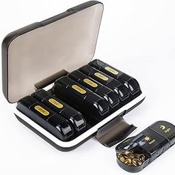 Large 7 Day Pill Organizer 3 Times a Day Weekly, Pill Box Case to Hold Vitamins, Cod Liver Oil, Supplements and Medication-image-37