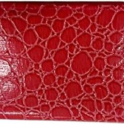 Women's Fashion Wallet, Double Zipper with Card Slots and Coin Pouch(Burgundy)-14