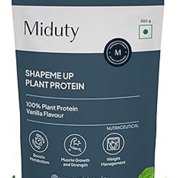 Miduty by Palak Notes ShapeME Up Plant Protein - Vanilla Flavour - 1 Billion Probiotics - Vegan Protein Shake for Lean Weight Loss - Protein Powder - Effective Weight Management - 500gm-20