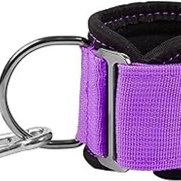 ATORSE Ankle Strap Cable Attachment D-Ring Leg Weight Lifting Exercise Purple-image-59