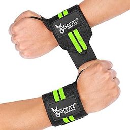 GOFITZ Weightlifting Wrist Support Wrap Band with Thumb Loop Strap for Gym, Fitness, Workout, Push-ups, Pull-ups, Strength Training Men and Women (Green)-10