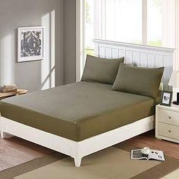 DREAM CARE Waterproof Mattress Cover, 48X72X5, LightGreen, Polycotton-picture-30