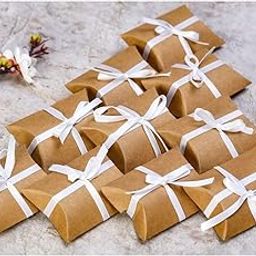 SATYAM KRAFT 100 Pcs Small Mini Decorative Folding Paper Gift Boxes – Fancy Gift Packaging for Rahska bandhan, Chocolates, Dry Fruits, Weddings, Festivals & Special Occasions (Brown)-image-51