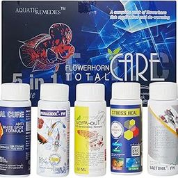 Aquatic Remedies 5 in 1 Must Have Flower Horn Fish Care Mini Combo by Petzlifeworld-picture-32