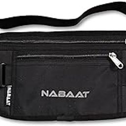 Polyester Money Belt for Men and Women, Travel Passport Hidden Waist Bag Pouch for Cash, Passport, Mobile, Credit/Debit Card and Travel Documents - Safe and Secure for Travel (Black, WB-3)-image-80
