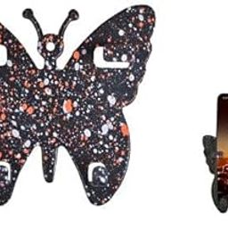 DSNS Mobile Stand Wall Mounted Butterfly Mobile Holder Phone Wall Stand for Charging Plastic Wall Mount (1 Pcs) (Multi Colour)-24