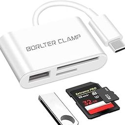 SD Card Reader, BorlterClamp USB C SD Card Reader, Micro SD TF Card Reader, USB C to SD Memory Card Reader Adapter, Compatible with MacBook, Laptops, Galaxy Phones and More-8
