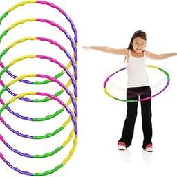 Zig Zag Hula Hoop 8 Pieces – Adjustable Detachable Plastic Fitness Hoop for Adults and Kids, Perfect for Exercise, Fun, and Home Workouts (Random Colour)-image-34