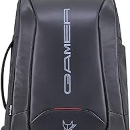 Kobra Gaming Laptop Backpack | 27 Ltr Capacity|Water Resistant | Multipurpose Backpack |USB Cable holder Pocket|Rain Cover|Number Lock| Trolley sleeve|17" Unisex Laptop Backpack-20