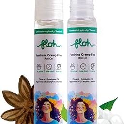 Floh Menstrual Cramp Relief, Roll On for Women - 10 ml |100% Natural Period Pain Reliever | Cramp Comfort and Easy to Use | Pippermint Oil | Eucalyptus Oil | Menthol |-picture-30