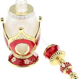 CALANDIS™ Vintage Crown Pattern Empty Glass Refillable Perfume Bottle Container Red Gold | Other Makeup Tools & Accs | Makeup Tools & Accessories | Makeup-45