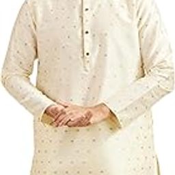 Men's Art Silk Self Design Kurta (1pc)-image-52