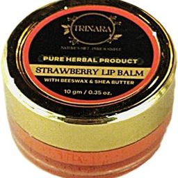 Trinara Lip Caring Beauty Red Lip Balm | Lip & Cheek (10 gram, Strawberry Lip Balm)-image-55