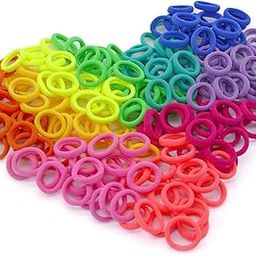 200 Pack Toddler Hair Ties, Baby Ponytail Holders, Seamless Cotton Baby Hair Bands, Elastic Hair Ties for Kids Toddler Girl (Multi-color, Diameter 1.2” ) chkoodi-image-69