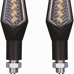 Dual Side LED Indicator Light for R15 V4 Other Motorcycle/Bike ? Amber Turn Signal Lamp (Pack Of 2)-28