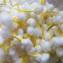 Om Phool Batti Round Cotton Wicks for Diya, GOL Batti for Puja with Chandan Tip, 1100 Pieces (Pack of 1, Yellow)-image-8