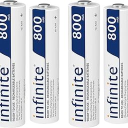 Tektown™Envie (800RTU) High-Capacity AAA Rechargeable 800mAh Ni-MH Batteries with Low Self-Discharge - Pre-Charged (Pack of 4)-14