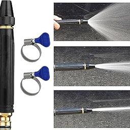 VniQ Water Spray Gun, Car Wash Nozzle, High Pressure Nozzle Spray Water Gun, Water Jet Hose Nozzles Pipe For Gardening, Bike, Car Wash, Window Cleaning (Without Hose Pipe), Brass, 14.8 x 7.9 x 3.2 cm-image-44