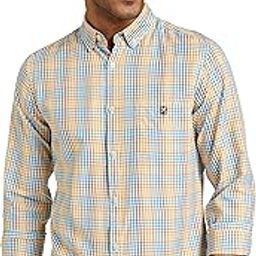 amazon brand - house & shields Men's Checkered Regular Fit Casual Shirt-picture-16