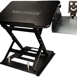 SMILEDRIVE Laptop Standing Desk Table Adjustable Stand Riser for Office Workstation with Mobile Holder Mouse Pad-Made in India-0
