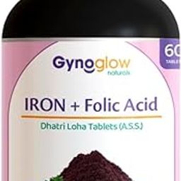 GYNOGLOW NATURALS Iron Folic Acid Tablets With Iron & Vitamin Support - Pack of 2-image-16